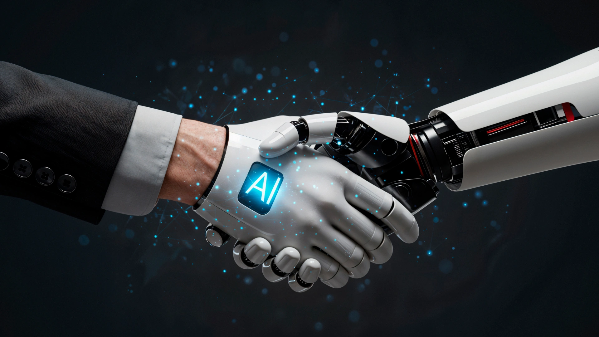 Futuristic AI circuit board